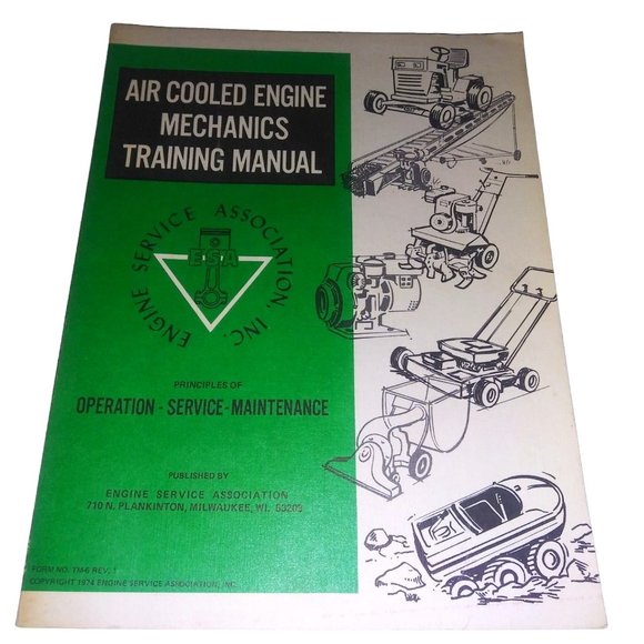 Air Cooled Engines Mechanics Training Manual 1974 Engine Service Association - Picture 1 of 14